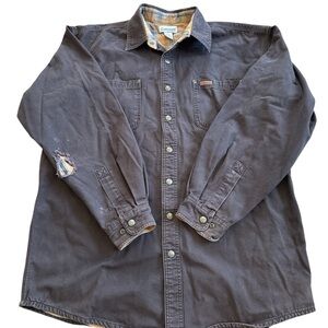 Men’s Carhartt brown canvas shacket